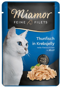 Miamor Feine Filets Cat Wet Food Tuna & Crabs in Jelly 100g