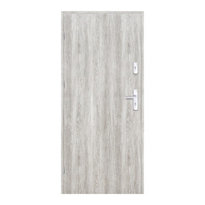 Flat Entrance Door Ateron 90, left, grey oak