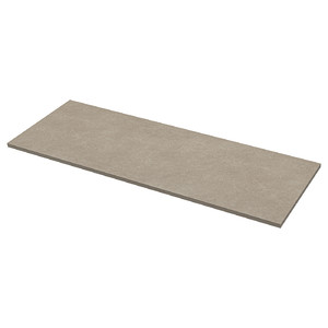EKBACKEN Worktop, grey-beige stone effect/laminate, 186x2.8 cm