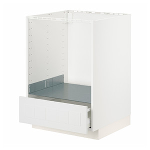 METOD / MAXIMERA Base cabinet for oven with drawer, white/Stensund white, 60x60 cm