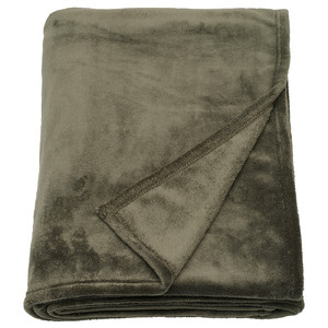 TRATTVIVA Bedspread, dark grey-green, 150x250 cm