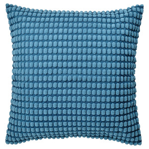SVARTPOPPEL Cushion cover, blue, 65x65 cm