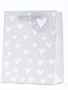 Gift Bag Hearts 330x460, assorted