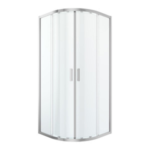 GoodHome Shower Enclosure Beloya 90x90x195cm, chrome/transparent