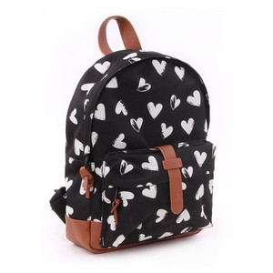 Kidzroom Children's Backpack Black&White Hearts