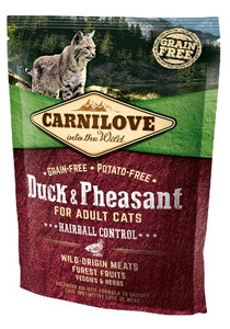 Carnilove Cat Food Duck & Pheasant Hairball Control - Duck & Pheasant 400g