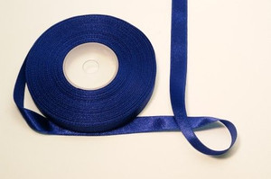 Satin Ribbon 25m 12mm, dark blue