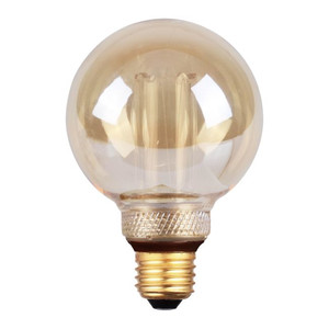 LED Bulb Decorative G80 E27 200lm 1800K amber