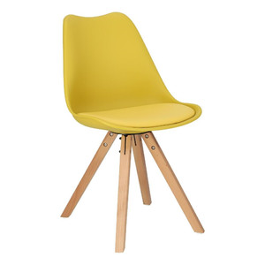 Dining Chair Norden Star Square, yellow