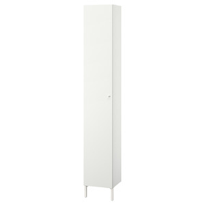 NYSJÖN High cabinet, white, 30x190 cm