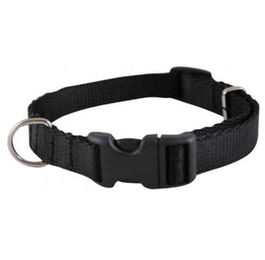 CHABA Dog Collar Adjustable 10mm x 30cm, black