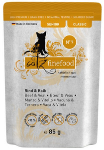 Catz Finefood Cat Food Classic Senior N.07 Beef and Veal 85g