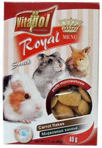 Vitapol Menu Carrot Flakes Snack for Rodents 40g