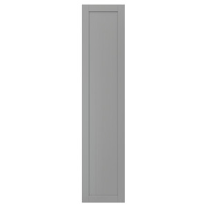 GULLABERG Door with hinges, grey, 50x229 cm