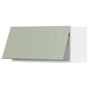 METOD Wall cabinet horizontal, white/Stensund light green, 80x40 cm