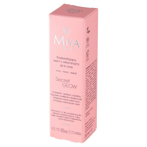 MIYA SecretGLOW All-in-One Illuminating Face Cream with Vitamins 93.7% Natural Vegan 30ml