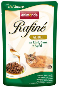 Animonda Rafiné Adult Cat Food with Beef, Goose & Apple 100g