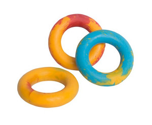 Dog Chew Toy Ring Small 11cm, 1pc, assorted colours