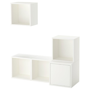 EKET Wall-mounted cabinet combination, white, 105x35x120 cm