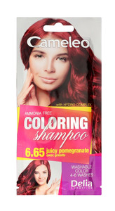 Delia Cosmetics Cameleo Coloring Shampoo 6.65 Juicy Pomengranate