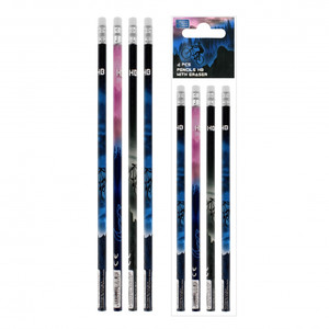 Starpak Pencil HB with Eraser For/Bike 4pcs
