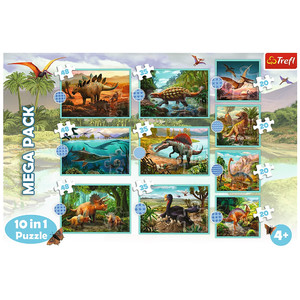 Trefl Children's Puzzle Mega Pack Dinosaur World 10in1 4+