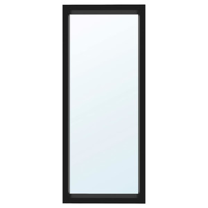 SANDTORG Mirror, black, 75x180 cm