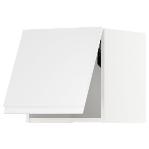 METOD Wall cabinet horizontal, white/Voxtorp high-gloss/white, 40x40 cm
