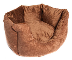 Bimbay Dog Bed, Oval, Size 1 - 46x30cm, brown