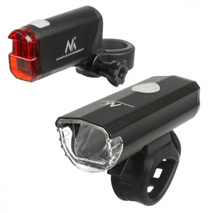 MacLean Bike LED Light Set Front and Rear MCE312