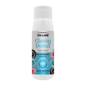 On Line Shower Gel for Sensitive Skin Classy Donut 93% Natural 400ml