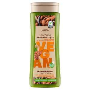 Joanna Regenerating Conditioner for Damaged Hair Sweet Almond Protein 97.5% Natural Vegan 300g