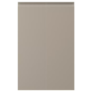 UPPLÖV 2-p door f corner base cabinet set, right-hand/matt dark beige, 25x80 cm