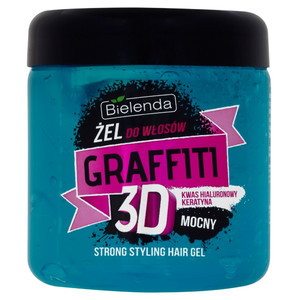 Bielenda Graffiti 3D Hair Gel Strong with Hyaluronic Acid & Keratin 250ml