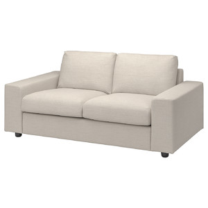 VIMLE 2-seat sofa, with wide armrests/Gunnared beige