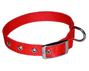 CHABA Dog Collar Plain Lux 16mm x 35cm, red