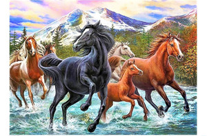 Norimpex Diamond Mosaic Horses in the Mountains 3+