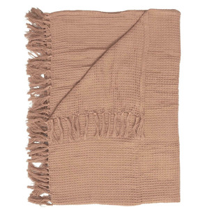 Blanket Throw Waffle 150x200cm, ocher