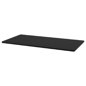 IDÅSEN Table top, black, 140x70 cm