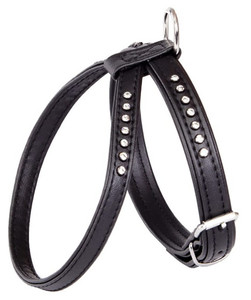 Dingo Dog Harness Glamour Size 3 (37-43cm), black