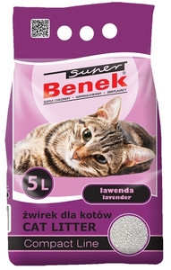 Cat Litter Super Benek Compact Lavender 5L