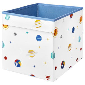 AFTONSPARV Box, space/multicolour, 33x38x33 cm