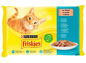 Friskies Mix Fish Cat Wet Food 4x85g