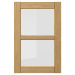 FORSBACKA Glass door, oak, 40x60 cm