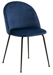 Upholstered Chair Louise, dark blue