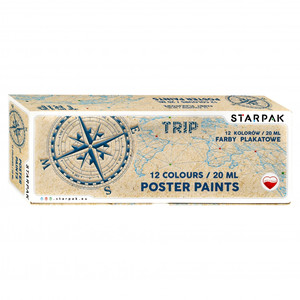 Starpak Poster Paints 12 Colours x 20ml Trip