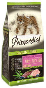 Primordial Cat Dry Food Grain Free Kitten Duck & Turkey 2kg