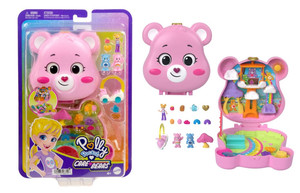 Polly Pocket X Care Bears Dolls & Playset With Toy Car JCC14 4+