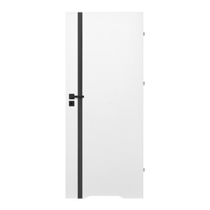 Internal Door Exmoor 70, undercut, right, white, black glazing