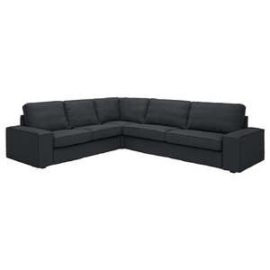 KIVIK Corner sofa, 5-seat, Tresund anthracite